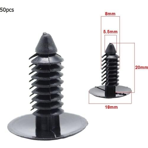 8mm Car Rivet Trim Fastener Moulding Clips for opel insignia nissan juke xc60 vw mazda 3 audi a6 c6 subaru ibiza