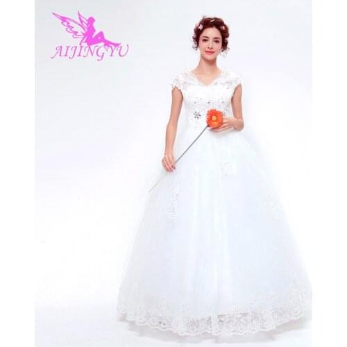 AIJINGYU 2021 new Customized china bridal gowns cheap simple wedding dress sexy women girl wedding dresses gown TS136