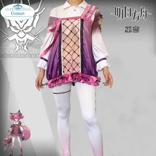 Anime! Arknights Shamare RHODES ISLAND New Operator Lovely Dress Uniform Cosplay Costume Halloween Party Role Play Suit Women