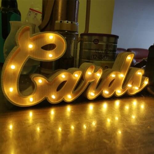 Custom name LED lights wooden signs canopy lights light up at night grow lights wall decoration bedroom wedding jewelry lights