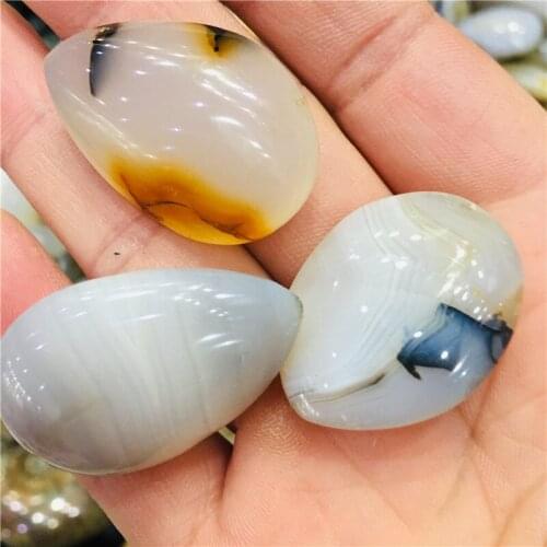 3pc Natural crystal agate drops can be used in jewelry making