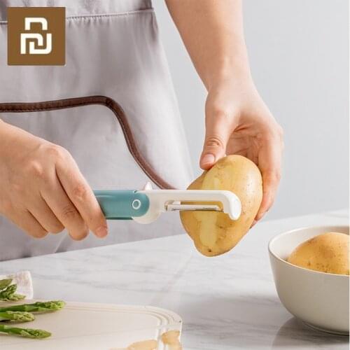 Jordanjudy Cute Penguin Fruit Potato Peeler Stainless Steel Peeling Planing Knife Portable Safety Kitchen Gadget Tools