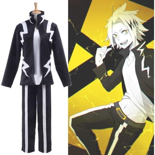 Denki Kaminari Outfit Boku no My Hero Academia Uniform Suit Set Cosplay Costume
