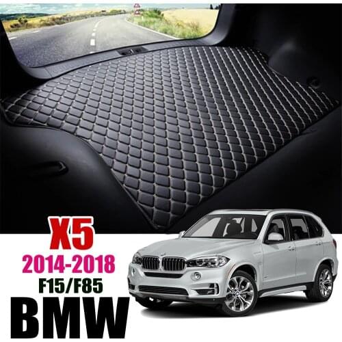 Leather Car Trunk Mat X5 Liner Pad BMW F85 Cargo Pad Carpet For BMW X5 F15 2014-2018 Trunk Boot Mat Tail Cargo Liner 2015 2016