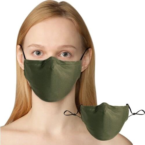 Adult Reusable Fabric Mask For Women Men Adjustable Protec Washable Cotton Mask For Face Cover Earloop Bandage Facemask