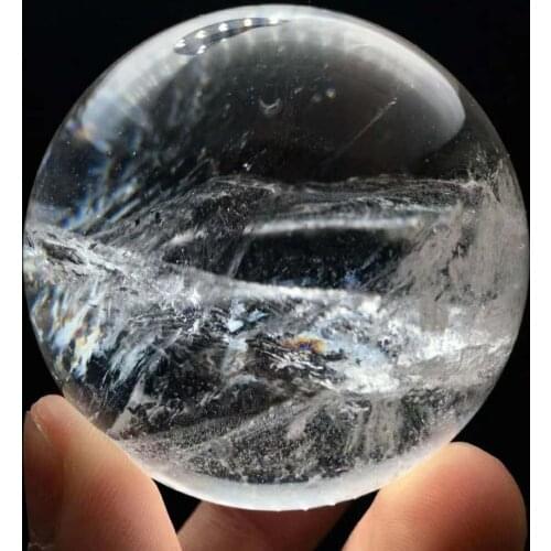 5cm Natural Clear White Crystal Quartz Sphere Ball Specimen Collection Healing