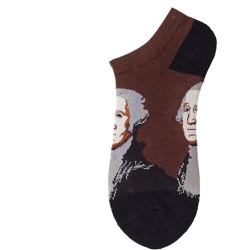 Boat Socks Mens Socks Mens Socks Summer Womens Shallow Mouth Thin Oil Painting Avocado Socks Spring And Summer