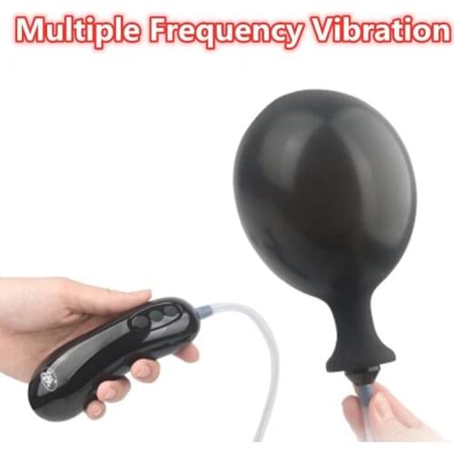 New Vibrating Inflatable Anal Plug Prostate Massager Vagina Anus Expansion Beads Butt Plug Anal Sex Toys For Men Woman Product