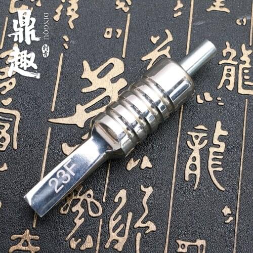 New Arrival 304 Stainless Steel Flat Magnum Tattoo Grip Professional Tattoo Grip Magnum Tip Back Stem Combo Supply TG2133