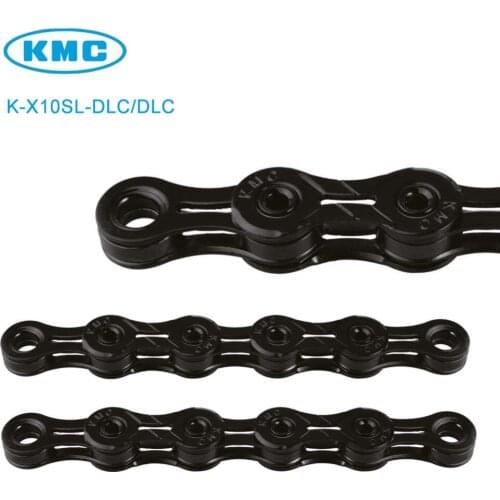 Original KMC X10SL-DLC 10 Speed KMC Chain Black for Trekking 116 Links Super Light Diamond Like Coating Bicycle 10S Chain