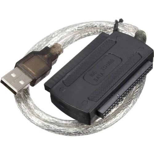 USB 2.0 Male to IDE SATA Adapter Converter Cable Hard Drive Adapter Cable for PC 2.5" 3.5" HDD Hard Drive