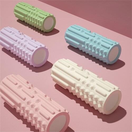 Yoga Foam Roller 4D Floating Point EVA Hollow Yoga Column for Exercise Muscle Relax and Gym Fitness Leg Massage THANKSLEE
