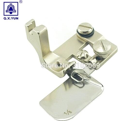 Made In TAIWAN F502 Sewing Hemmer Foot zigzag folder steep turn folders steel ARC Round corner faster