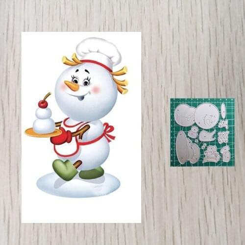 Snowman Cooker Metal Frame Dies For Card Making New For 2020 Stitched Frame Dies