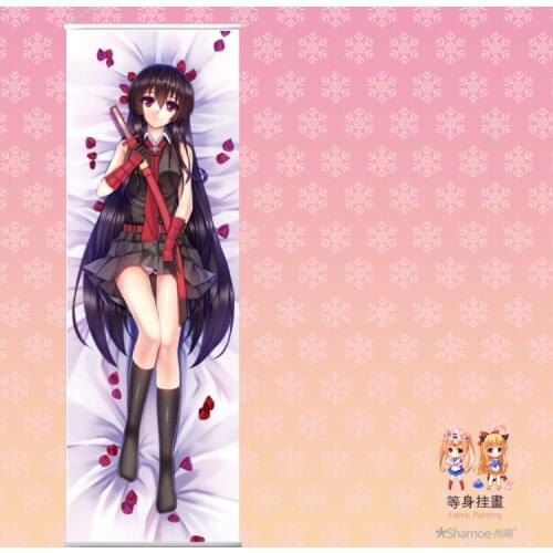 Japanese Anime Cartoon Akame ga Kill Peach Skin Velvet Rectangle Flat Wall Scroll Painting Poster Print 150*50cm