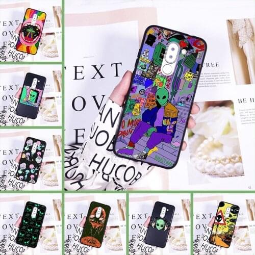 Back Cover For Huawei Honor 4X 5A 5X 6 6X UFO Cartoon Alien Star Cool Silicone Soft Phone Case For Huawei Honor 4C 5C 6C 6A Pro