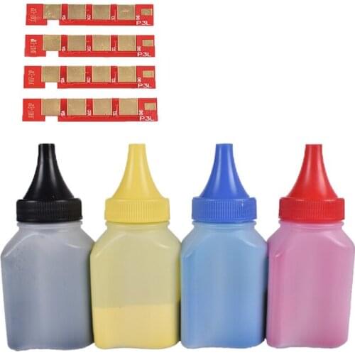 Refill toner Powder cartridge +4 pcs chip FOR Samsung CLT-K407S cartridge CLP-325 320 326 321(CHN) 3285 3185 3186(CHN)