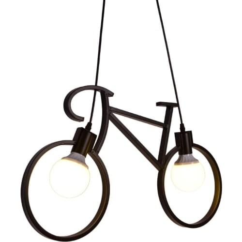 Iron Bicycle Chandelier Modern Style Chandelier For Living Room Dining Room Cafe Lighting Personality Lamps Home Decor