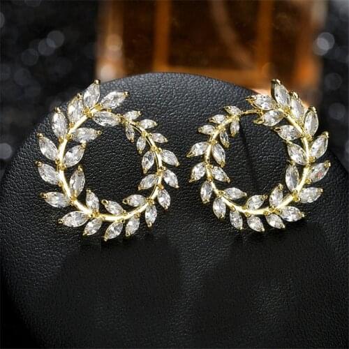 S925 Silver Needle Earrings For Women 2021 Trend European American Style Copper Set Zircon Web Celebrity Atmosphere Eardrop