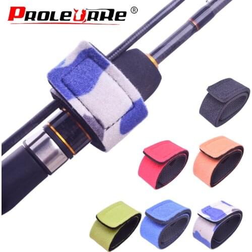 1pcs Fishing Rod Tie Holder Strap Suspenders Fastener Hook Loop Ties Fishing Rod Strapping Velcro Outdoor Fishing Gadget