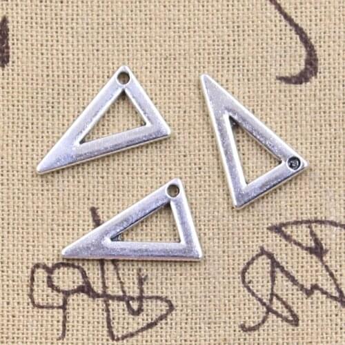15pcs Charms Study Math Set Square 19x12mm Antique Silver Color Pendants Making DIY Handmade Tibetan Finding Jewelry