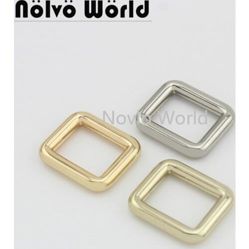 Nolvo World 5-20-100pcs 5 colors 15*11mm 5/8" metal rectangle buckle die casting buckles handbag purse buckle diy
