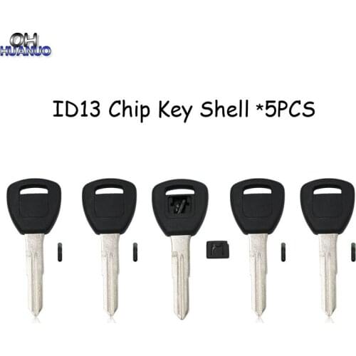 5pcs*New ID13 Transponder Key Chip ID 13 Chip with Uncut Blade For Honda Accord Civic Insight Odyssey Prelude S2000