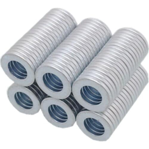 Diameter Round Neodymium Magnets With Holes Small Thickness Rare Earth Strong Crafts Permanent Magnetic Ring N35