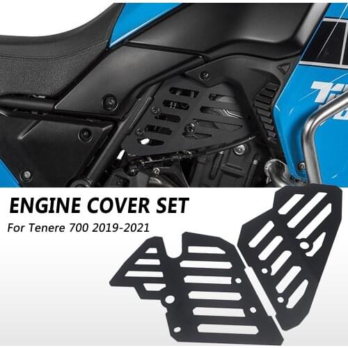 For Yamaha Tenere 700 2019-2021 NEW Motorcycle Accessories Engine Guard Cover protector Crap Flap Set