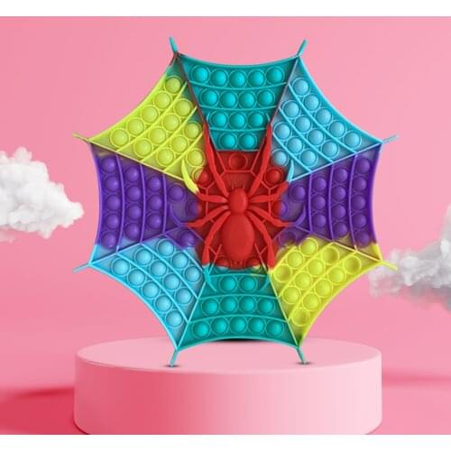 Big Size Fidget Toys Large Spider Web Push It Bubble Reliver Puzzle Relax Antistress Toy Sensory Squeeze Variety New Freeship