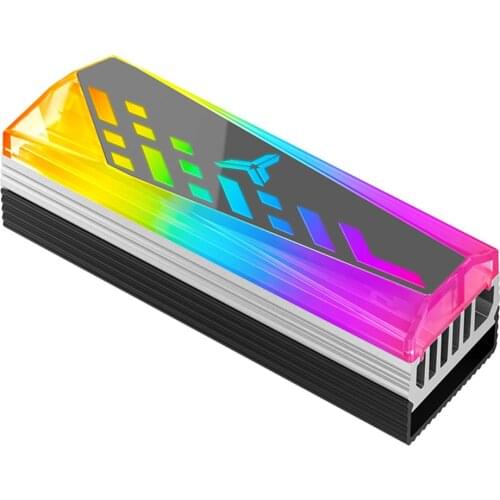 Jonsbo ARGB M.2-4 SSD NVMe Heat Sink Heatsink M.2 2280 SSD Hard Disk RGB Aluminum Heat Sink with Thermal Pad for SSD M.2