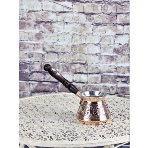 Thick Lump Copper Coffee Pot 3 Cup (1180)