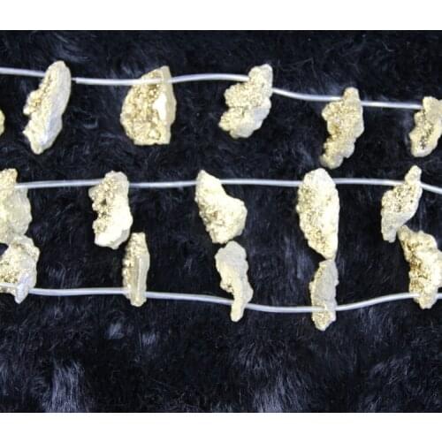 Titanium Druzy Pendant Unique Quartz Crystal Necklace Pendant Druzy Stone Beads Crystal Geode Necklace