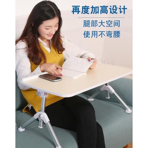 Laptop Laptop Folding Small Table Childrens Writing Bed Table Heightened Lazy College Student Put On The Dormitory To Rais