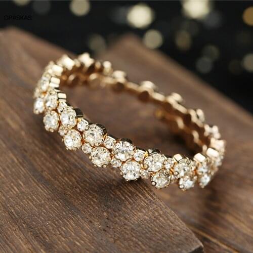 Multi-Row Rhinestone Bracelet with Adjustable Design Durable Long Lasting Comfortable to Wear Best Gift for Women PT
