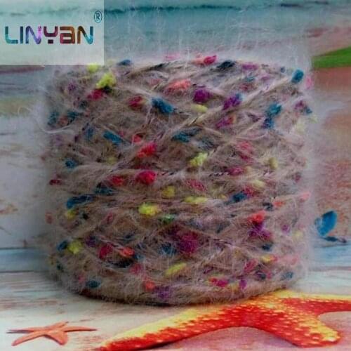200G/Lot mohair Angola color Knitwear Hand Knitting Wholesale Yarn For Knitting & Crocheting Thick chinlon fleece zl35