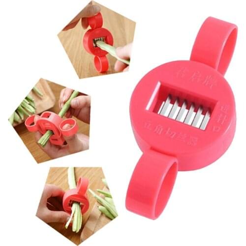 Stainless Steel Multifunction Kitchen & Home Green Bean Vegetable Fashion Beanslicer Cooking Grater Cutter Kitchen Gadget