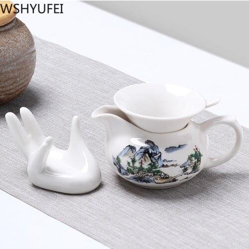 New Style Ceramic Tea Leak Set Anti-scalding Heat-resistant Tea set Tea Set Office Household Tea Set Accessories WSHYUFEI