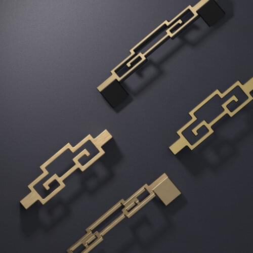 New Chinese Retro Antique Zinc Alloy Drawer Cabinets Handles Wardrobe Doorknob Furniture New Stylish Handles drawer knobs