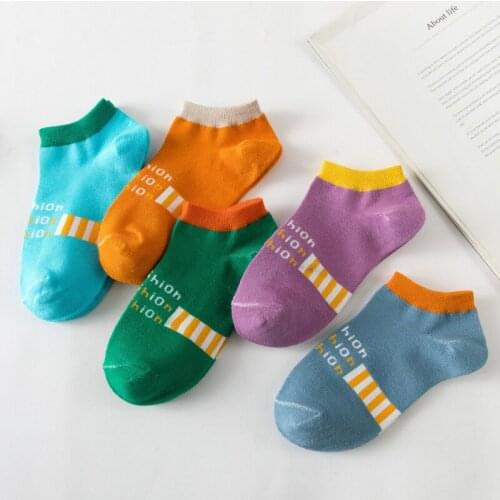 Spring Summer New Candy Color Woman Crew Socks Assorted Colors Preppy Style Kawaii Maid Cotton Socks Women