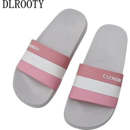 Women Slippers Sandals Flip Flops Bathroom New Summer Fashion Flats Breathable Non-slip Shoes Home Slides Casual Female