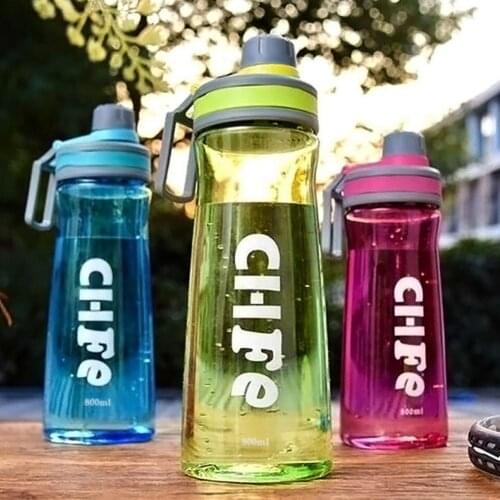 800ml Handle Big Capacity Outdoor Sport Water Bottle Tour Climbing Hiking Drinkware