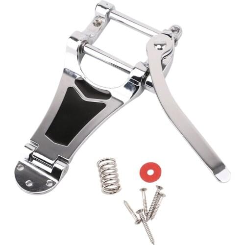 Hot sale 1pcs Silver Guitar Vibrato Bridge with Screws Guitar Tremolo Bar Bridge Tailpiece For Electric Guitar Parts Accessories