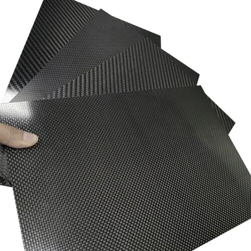 Thickness 0.2 0.4 0.5 0.6 0.8 1.0 1.2mm full 3K carbon fiber board 40x50cm sheet panel factory direct sale 400x500mm