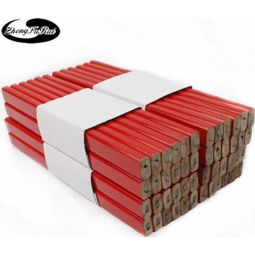 Octagonal pencil for woodworking pencil with thick core red and blue two-color oem