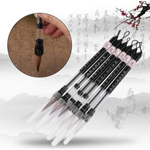 XRHYY 1 Piece Water Brush Pen Piston Water Color Brush Chinese Japanese Calligraphy Pen for Beginner Painting can Reuse