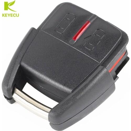KEYECU Replacement 2 Button Remote Car Key Fob Case Cover Shell For Opel ( The Buttons With The Door Design)