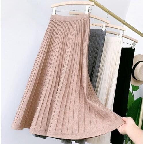 Leysye New 2020 Korean Style Women Summer Solid Black Long Stylish Skirt Fringes High Waist Mid Calf Length Stylish Casual Skirt