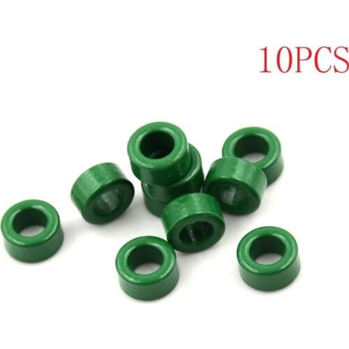 10 Pcs Inductor Coils Green Toroid Ferrite Cores 10mm x 6mm x 5mm