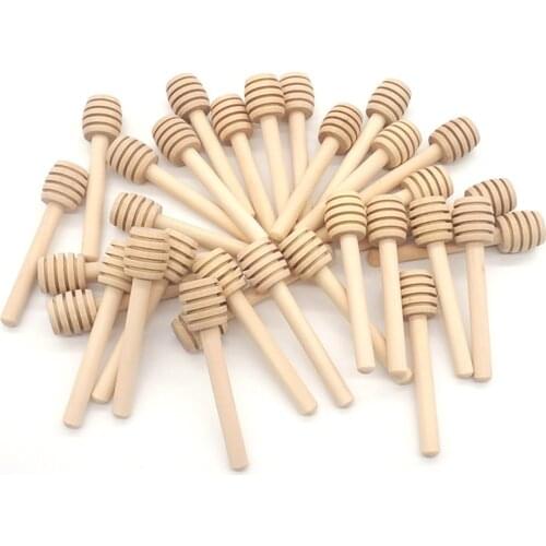 2020 Mini Wooden Honey Spoon Honey Wooden Stir Bar For Honey Jar Supplies Eco-Friendly Long Handle Mixing Stick Dessert Tools